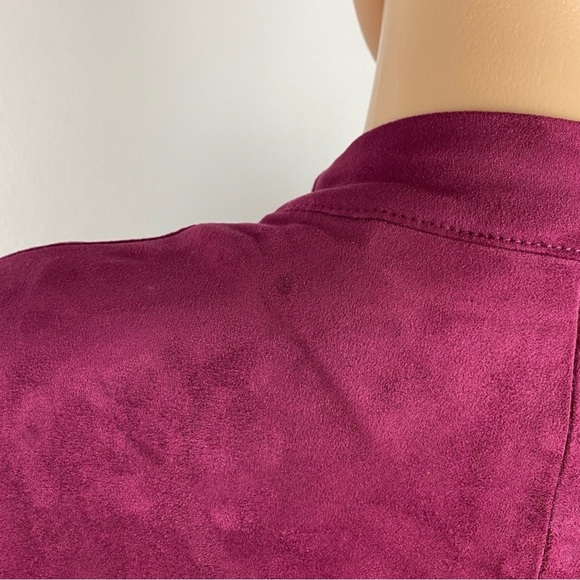 NEW BLANKNYC FAUX SUEDE DRAPED JACKET - Picture 6 of 6